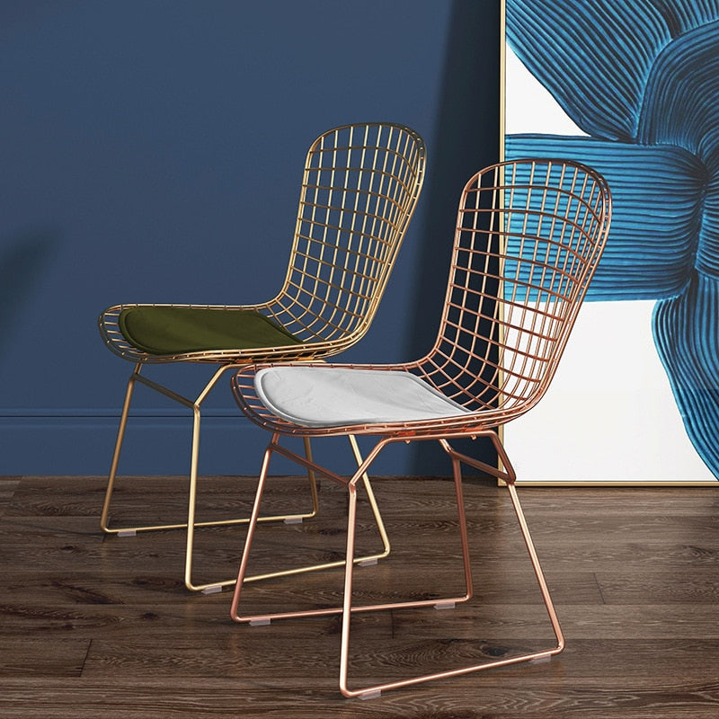 Metal grid dining chair SkandiShop