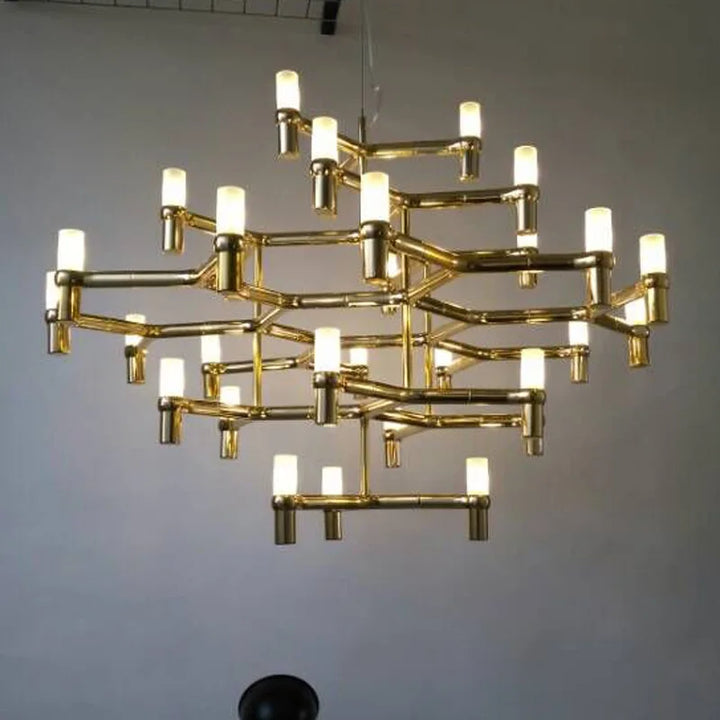 LuxeVilla G9 Metallic Chandelier