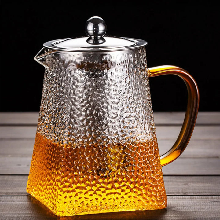 Skandishop Hammer Glass Teapot Set