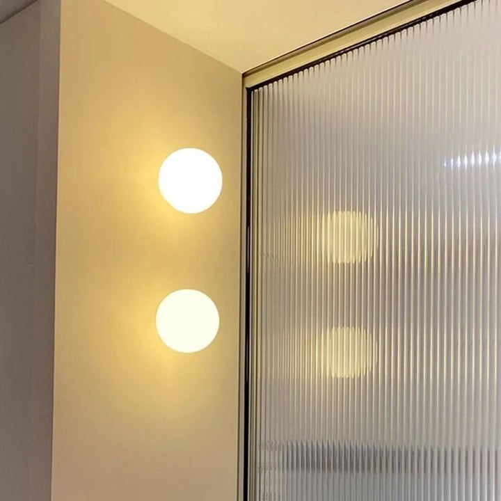 LumiSphere Glass Wall Lamp – Modern Minimalist Elegance