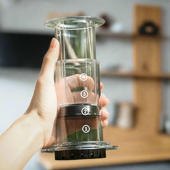 SkandiShop Transparent Portable French Press Coffee Maker