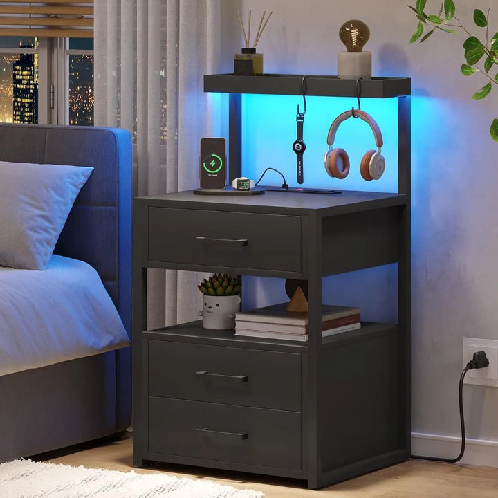 GlowCharge LED Nightstand