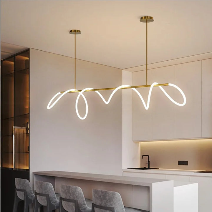 Nordic LED Long Hose Chandelier