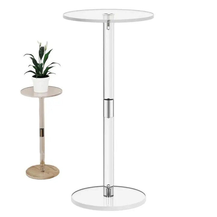 Clear Acrylic Round Drink Table