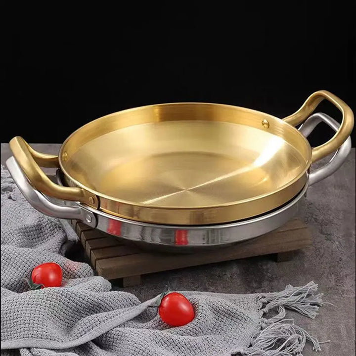 MultiPro Stainless Steel Double Ear Frying Pan