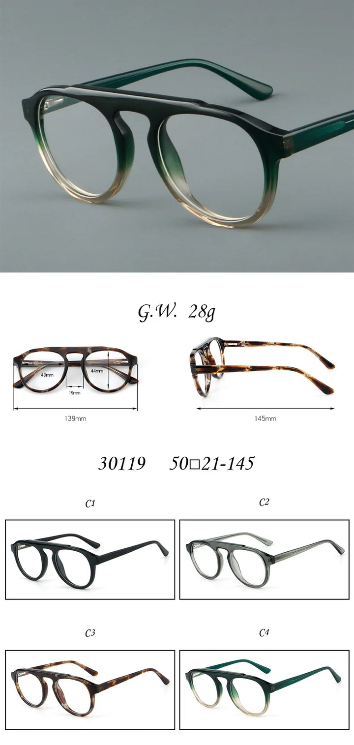 F·DRACON DoubleBeam Eyeglass Frame – Retro Elegance & Modern Edge