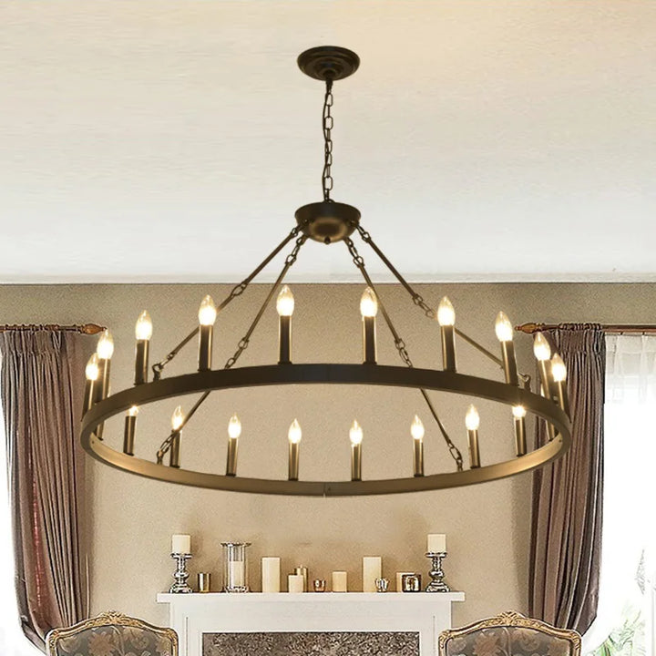 Modern American Retro Iron Hanging Pendant Lamp