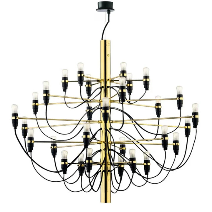 EleganceMax LED Chandelier - 50 Heads Gold Silver Pendant Light