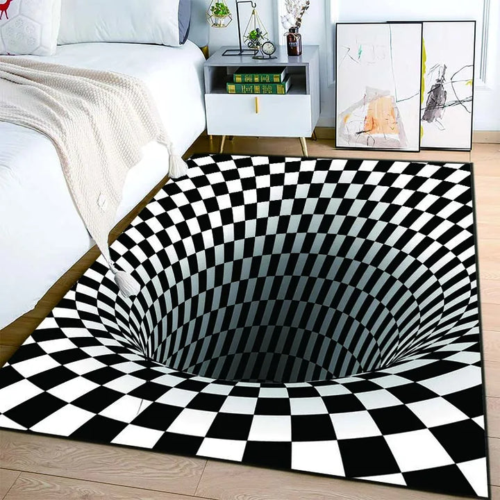 VortexIllusion 3D Geometric Rug