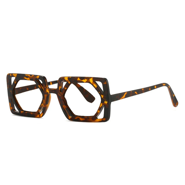 R56147 Retro Punk Square Reading Glasses – Edgy Style & Sharp Vision