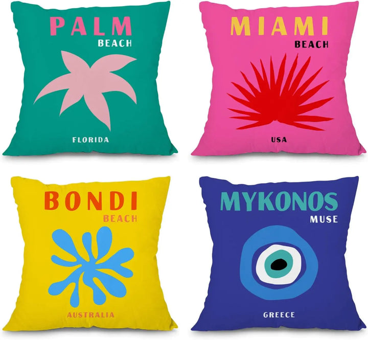 Preppy Room Aesthetic Travel Pillow Cover