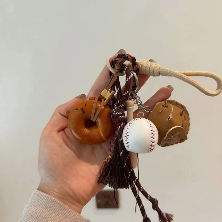 Sweet Sporty Charm Keychain