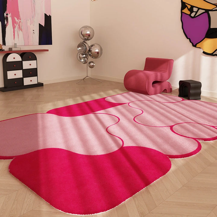 Dopamine Girly Bedroom Decor Plush Carpet