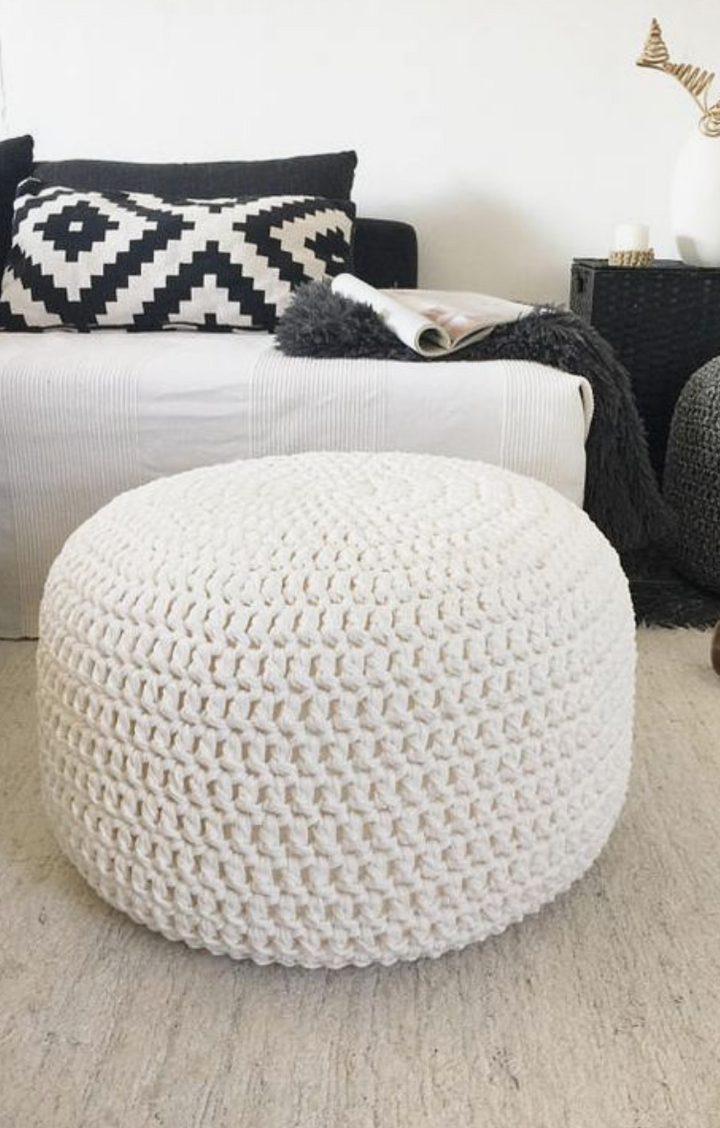 Morocco handmade pouf