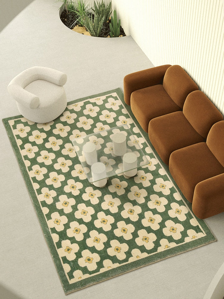 SkandiShop Retro Classic Flower Rug