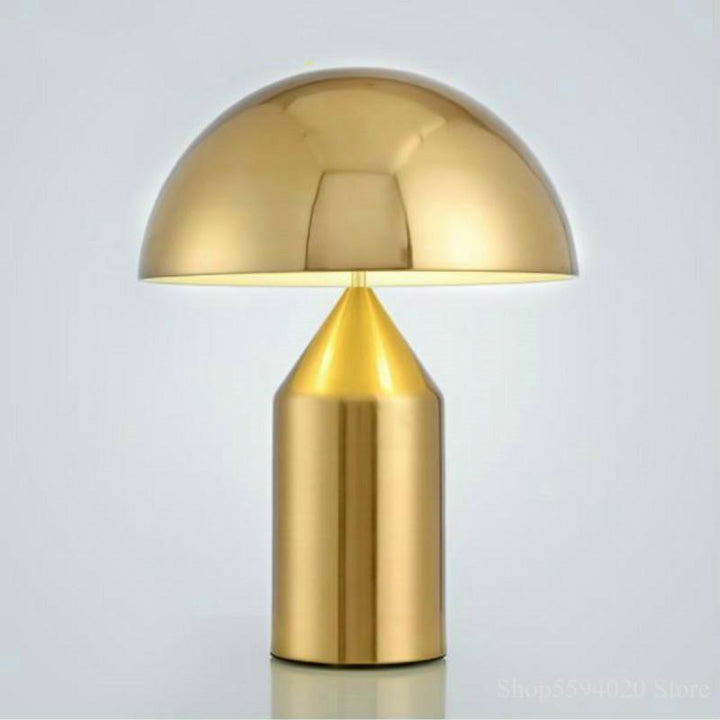 Gold trendy mushroom lamp